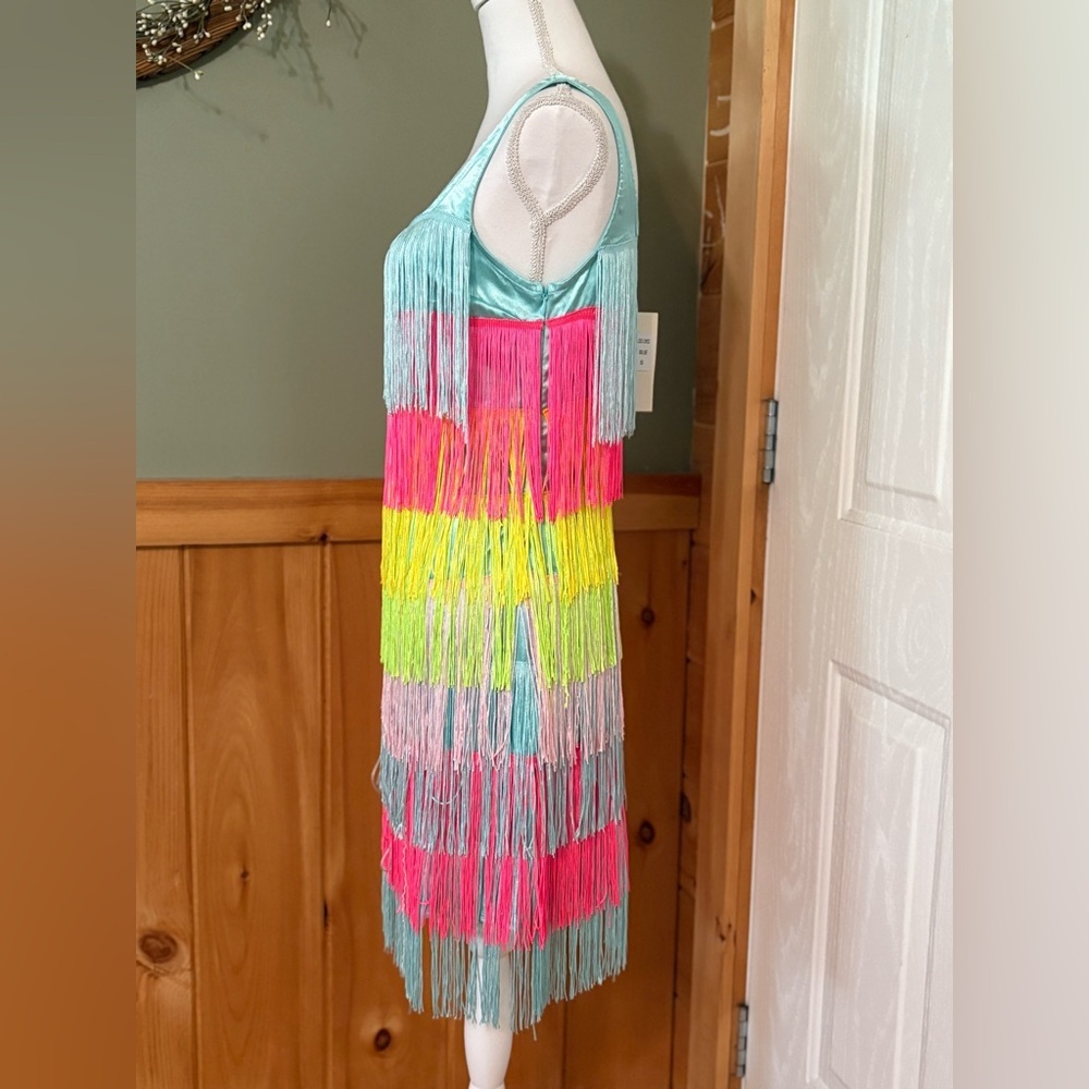 Colorful Fringe Women's Dress size S NWT - Picture 10 of 15
